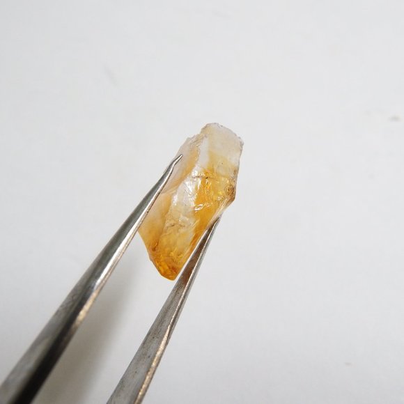 10.8ct imperial topaz bi color eye clean facet grade rough gemstone from brazil - Picture 2 of 9